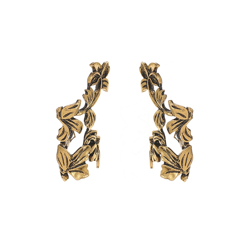 Hu Hu Hu Hu Hu Alat Bantu Pasang Kacamata♡ 1pc Anting Klip On Tanpa Tindik Bentuk Daun Untuk Wanita