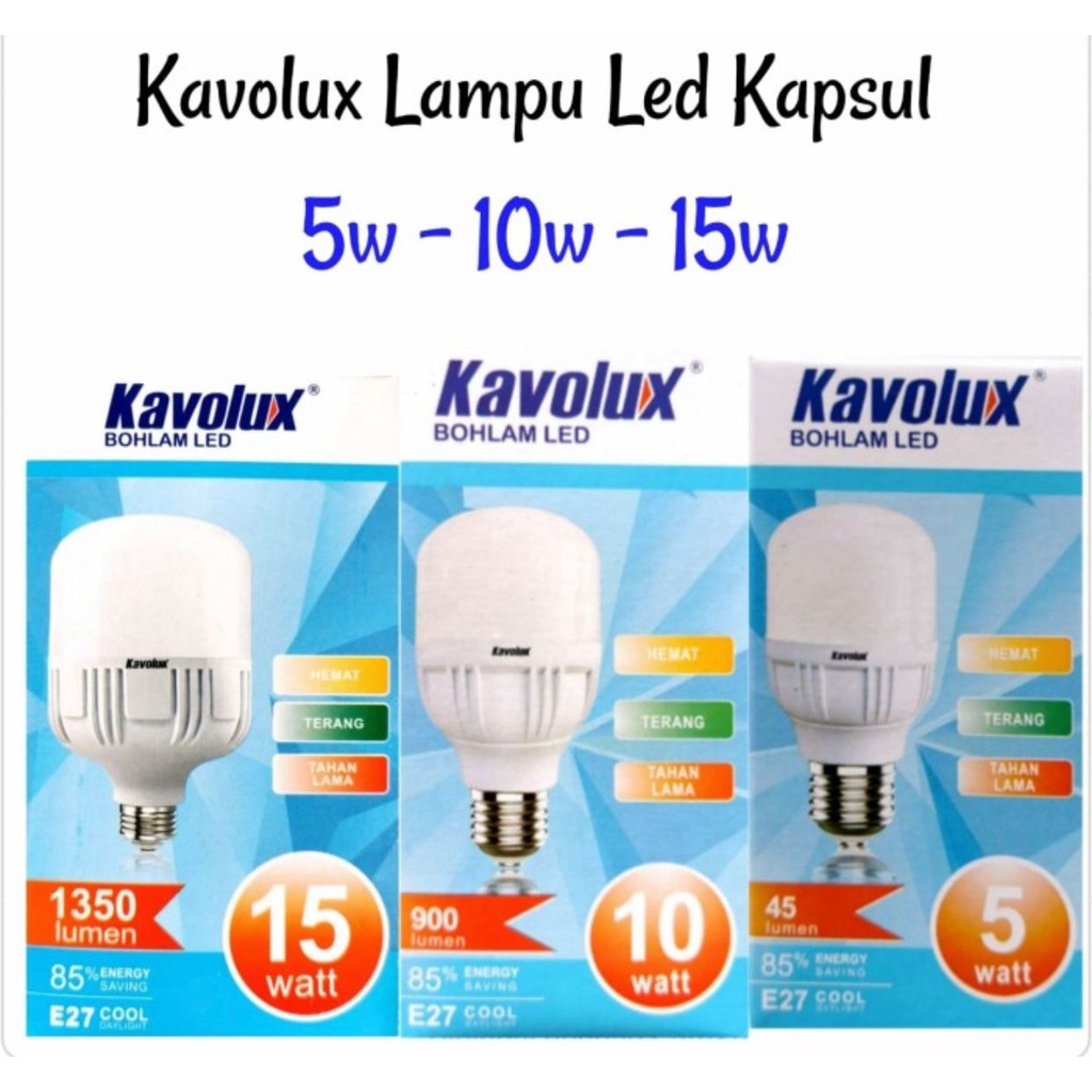 LAMPU LED 30W 15W KAVOLUX TERANG MURAH FBL