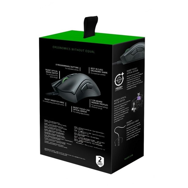 Razer DeathAdder V2 Gaming Mouse Wired 20K DPI Chroma RGB Lighting