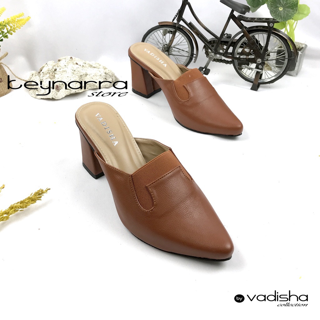 VADISHA DIANI Sendal Wanita, Sendal Heels/ Sendal Hak Tahu 7cm  RR-01 By.Keynarra Store