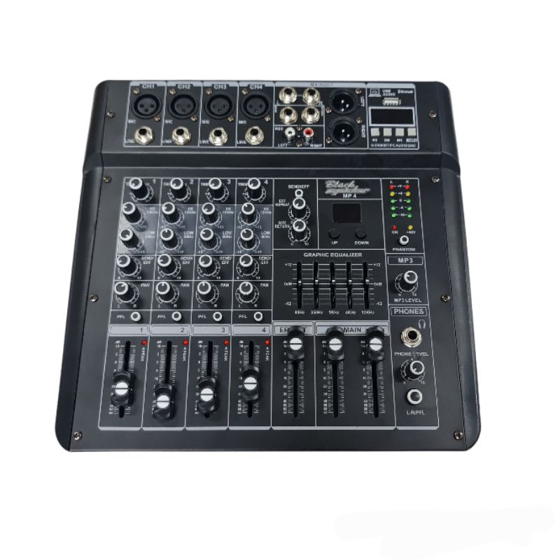 Power Mixer Audio 4 Channel Black Spider MP-4 Original