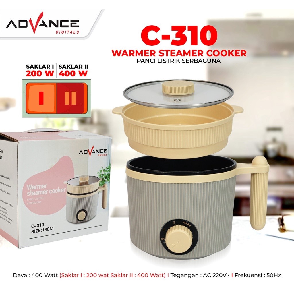 Panci Listrik serbaguna Advance C310 Steamer