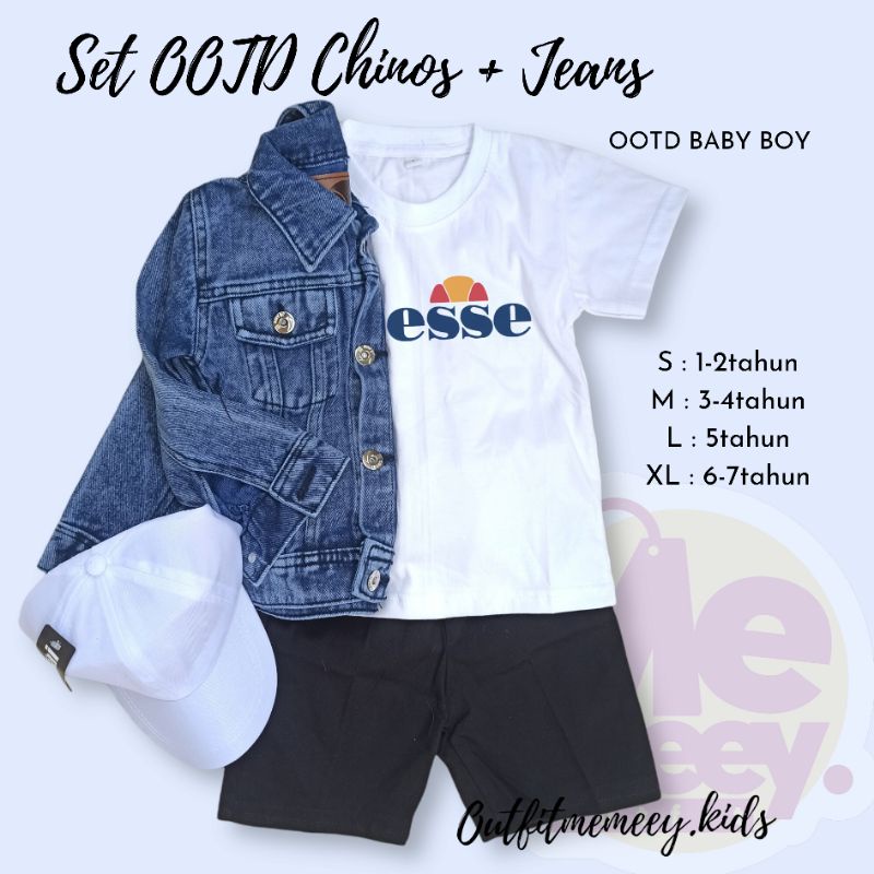 SET OOTD ANAK COWOK JAKET JEANS