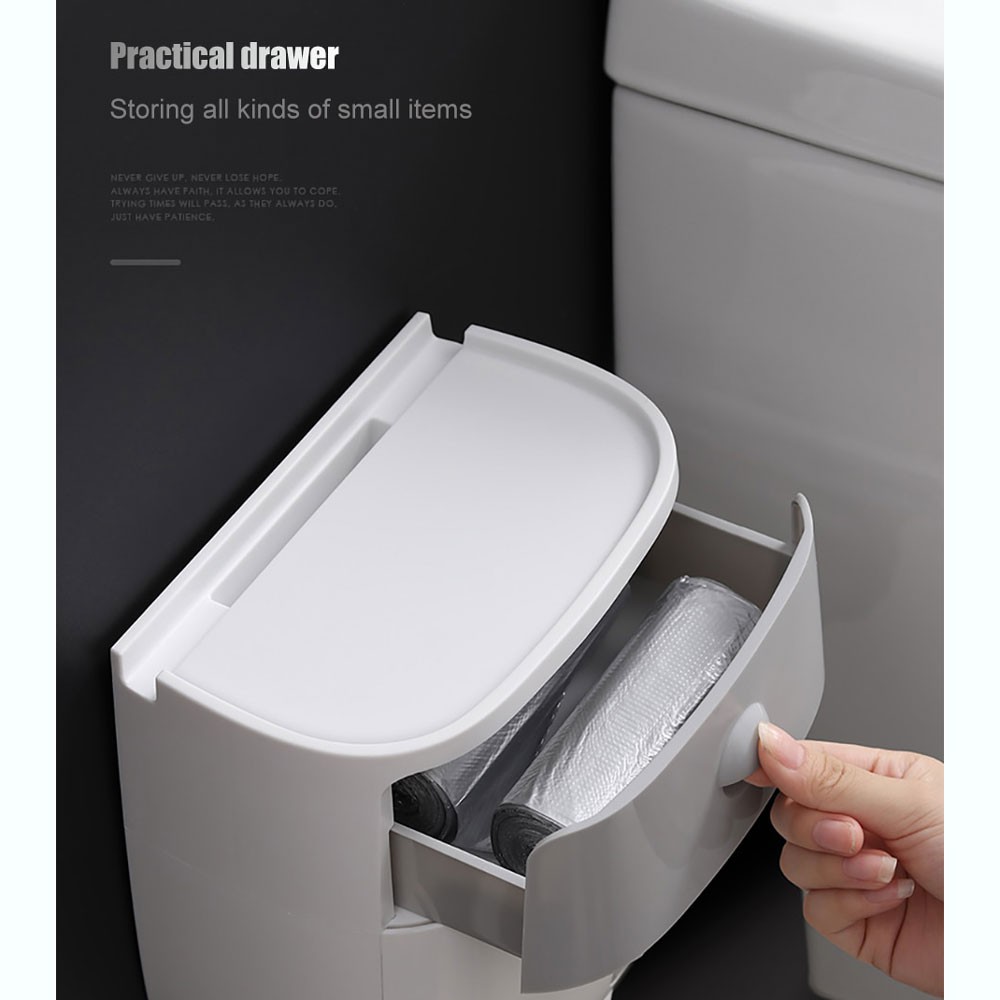 Kotak Tisu Tissue Storage Toilet Paper Box Dispenser | Tempat Penyimpanan Smartphone