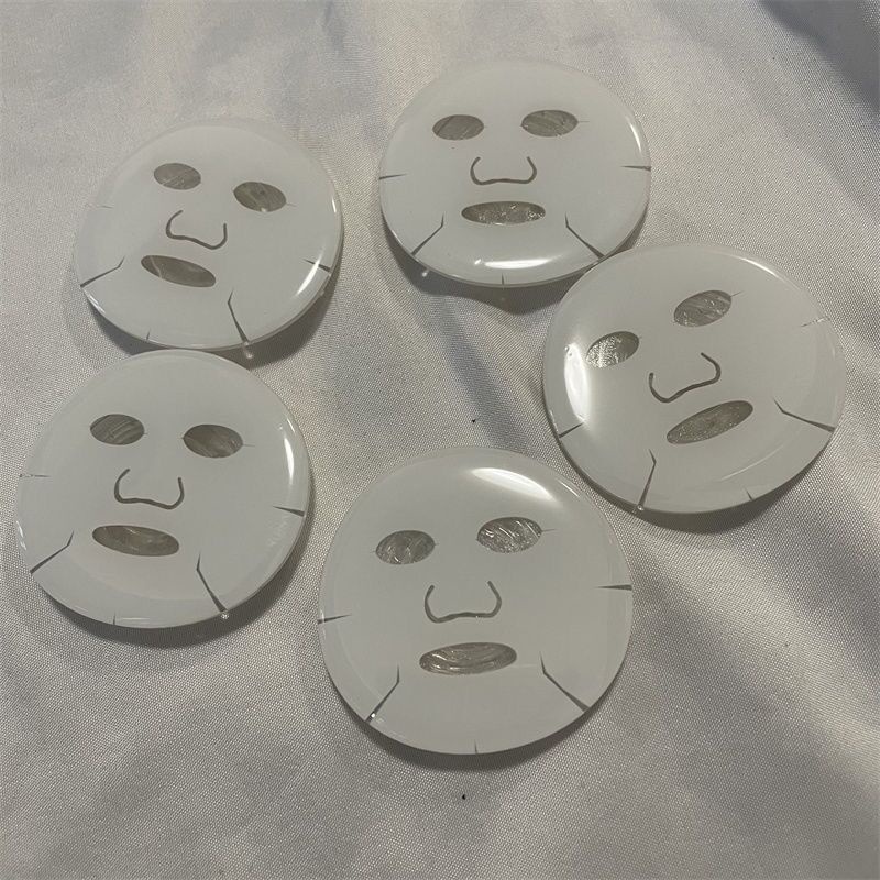 1Pc Ins Style Facial Mask  Shaped Transparent Mobile Phone Airbag Bracket Desktop Phone Holder Stand Pop Socket Phone Grip