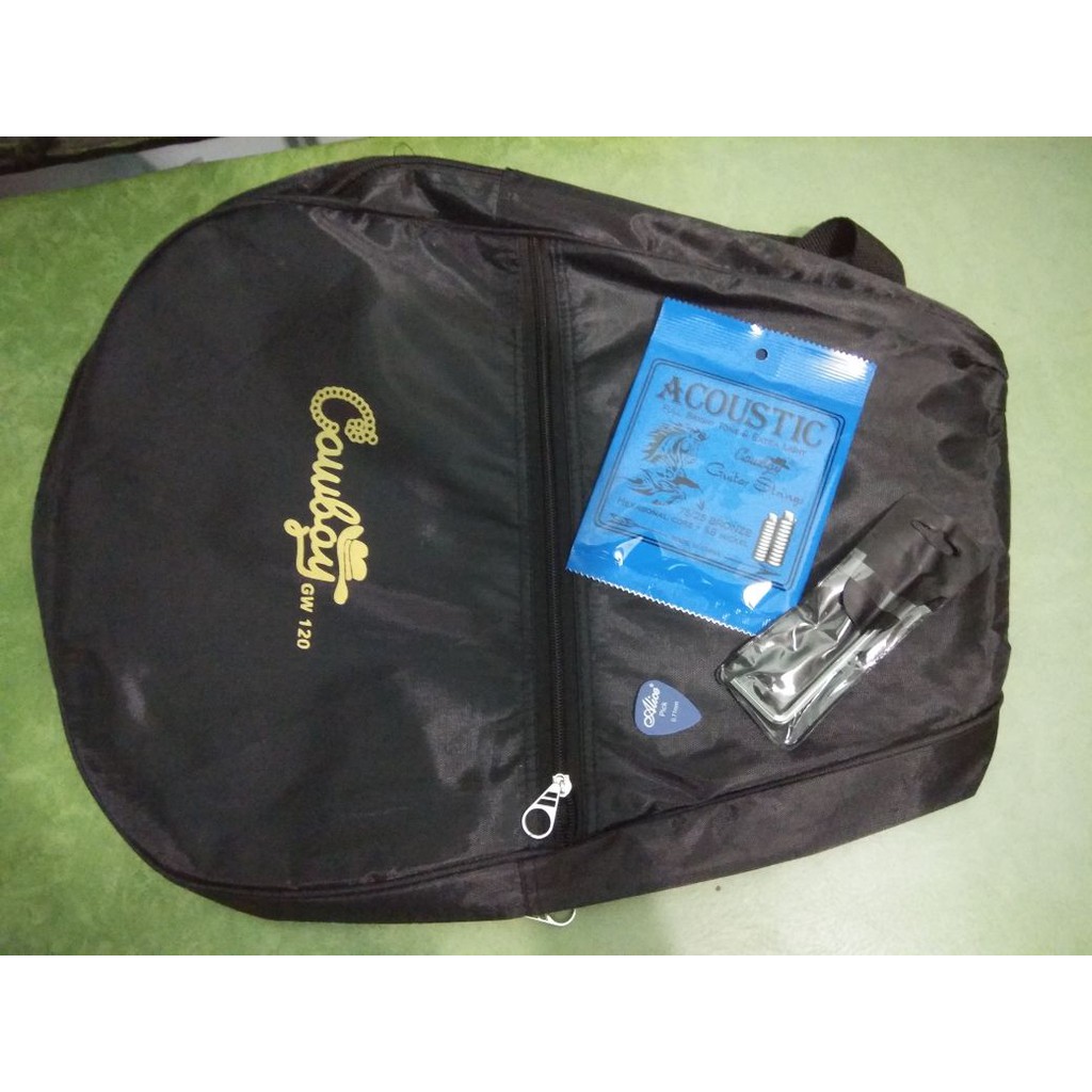 Gitar Akustik Cowboy Original Tipe GW-120 NA Ukuran  3 per 4 Natural Bonus Tas Senar Pick