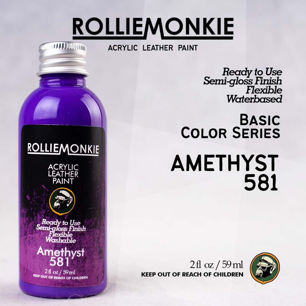 

Rolliemonkie Cat Acrylic Leather Paint - Amethyst, not angelus