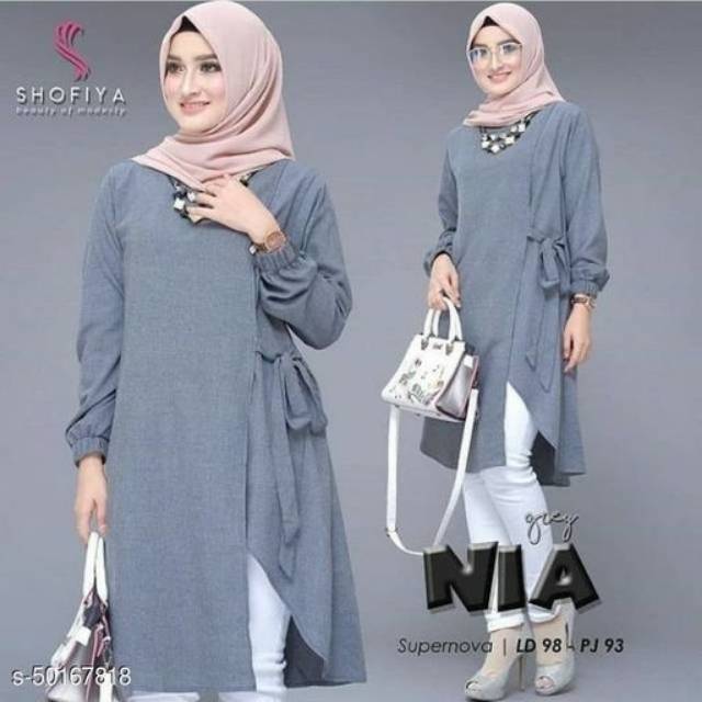 nia tunik-Grey