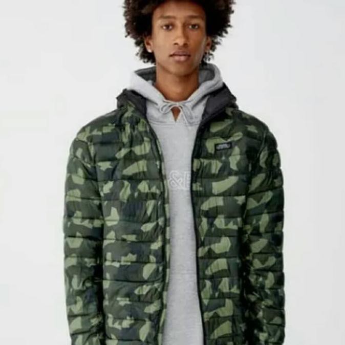 ✨ TERBARU JAKET COWOK TERBARU✨ PULL AND BEAR PUFFER HOODIE JAKET WINTER JAKET CAMO JAKET ARMY