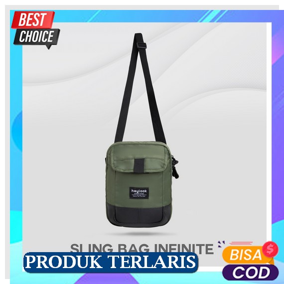 Tas Selempang Pria Traveling Bahan Kanvas Tebal Sedang Polos Kasual Trendy F8X6 Premium Quality Impo