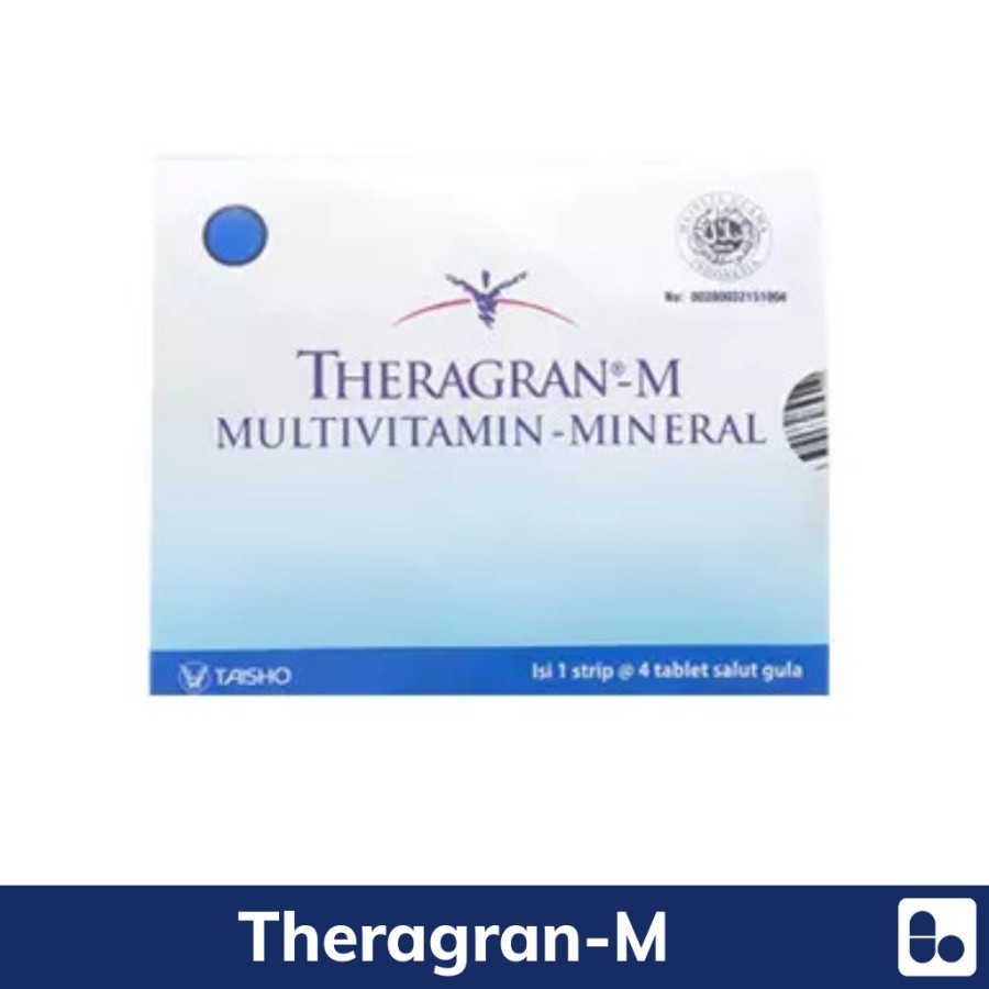 Theragran M multivitamin per sachet 4 tablet