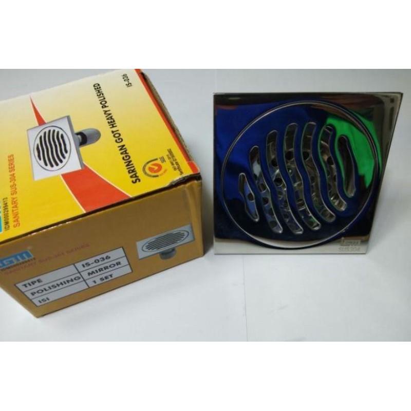 SARINGAN GOT ANTI KECOA STAINLESS STELL IGM / FLOOR DRAIN/ SARINGAN GOT WC TOILET KAMAR MANDIFLOOR DRAIN ANTI KECOA TIKUS SERANGGA SALURAN PEMBUANGAN AIR KAMAR MANDI BERKUALITAS