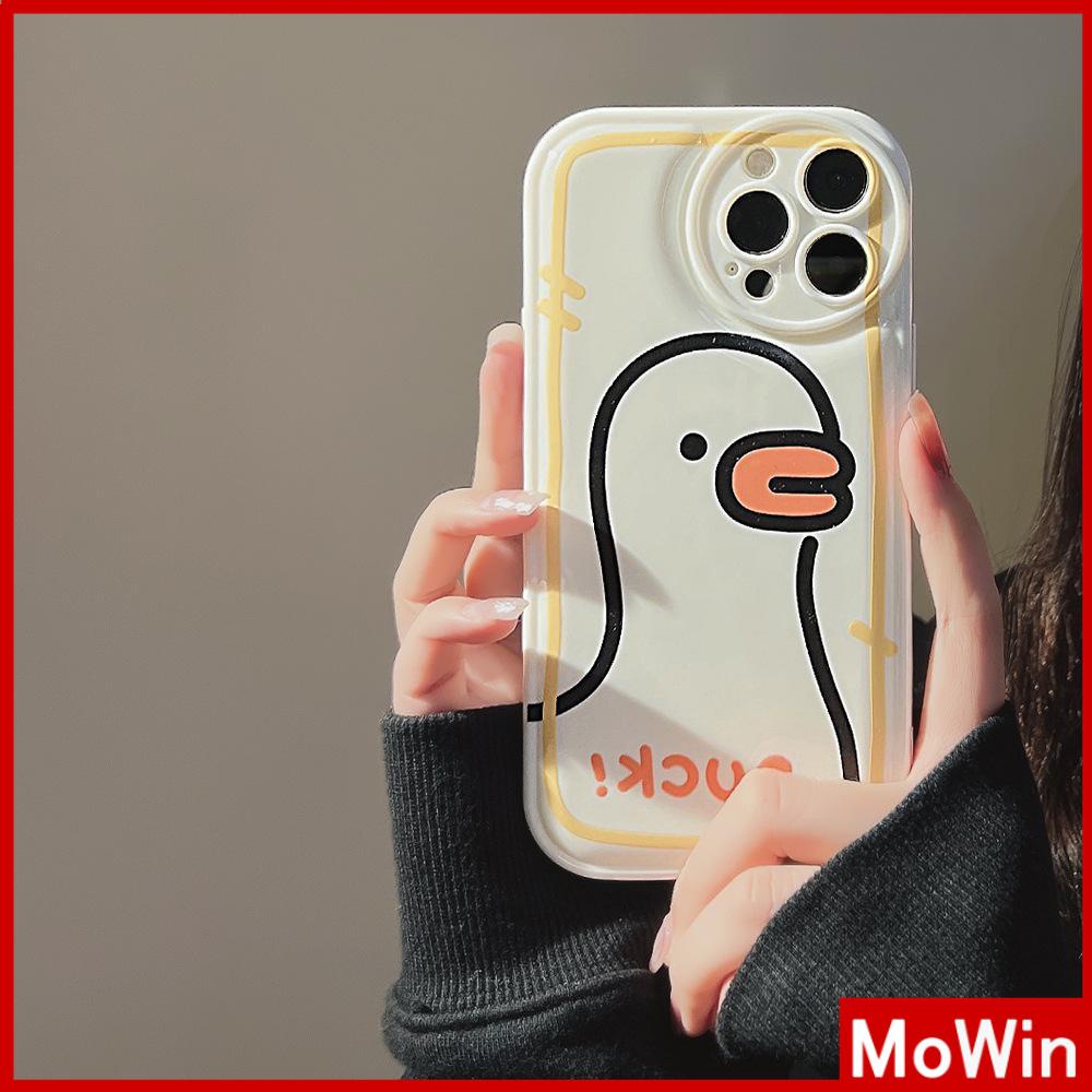 iPhone Case TPU Silicone Soft Case Airbag Shockproof Protection Camera Cute Cartoon Duck Style Compatible For iPhone 11 Pro Max 13 Pro Max 12 Pro Max 7Plus xr XS Max