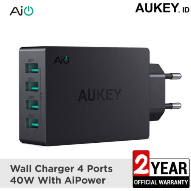 Aukey Charger 4 Port AiPower PA-U36 Original