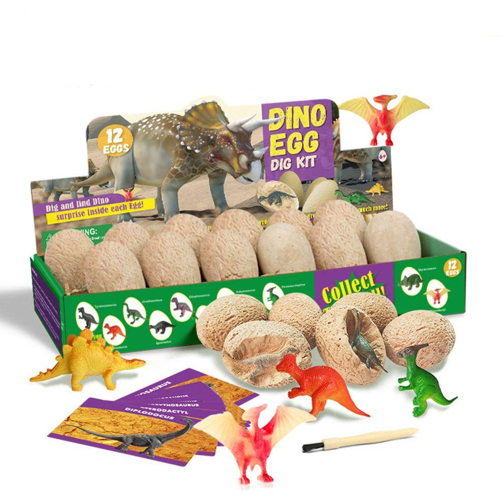 Needway Dinosaurus Menggali Telur Kit Novel Anak Menggali Hadiah Ulang Tahun Mainan Arkeologi Mengejutkan Penggalian Alat Dinosaurus Mainan Edukasi