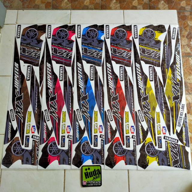 Striping lis sticker variasi yamaha jupiter Mx lama 'logo yamaha'