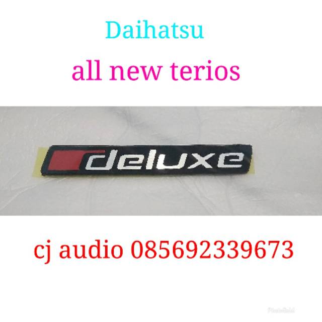 Emblem logo tulisan deluxe daihatsu all new terios