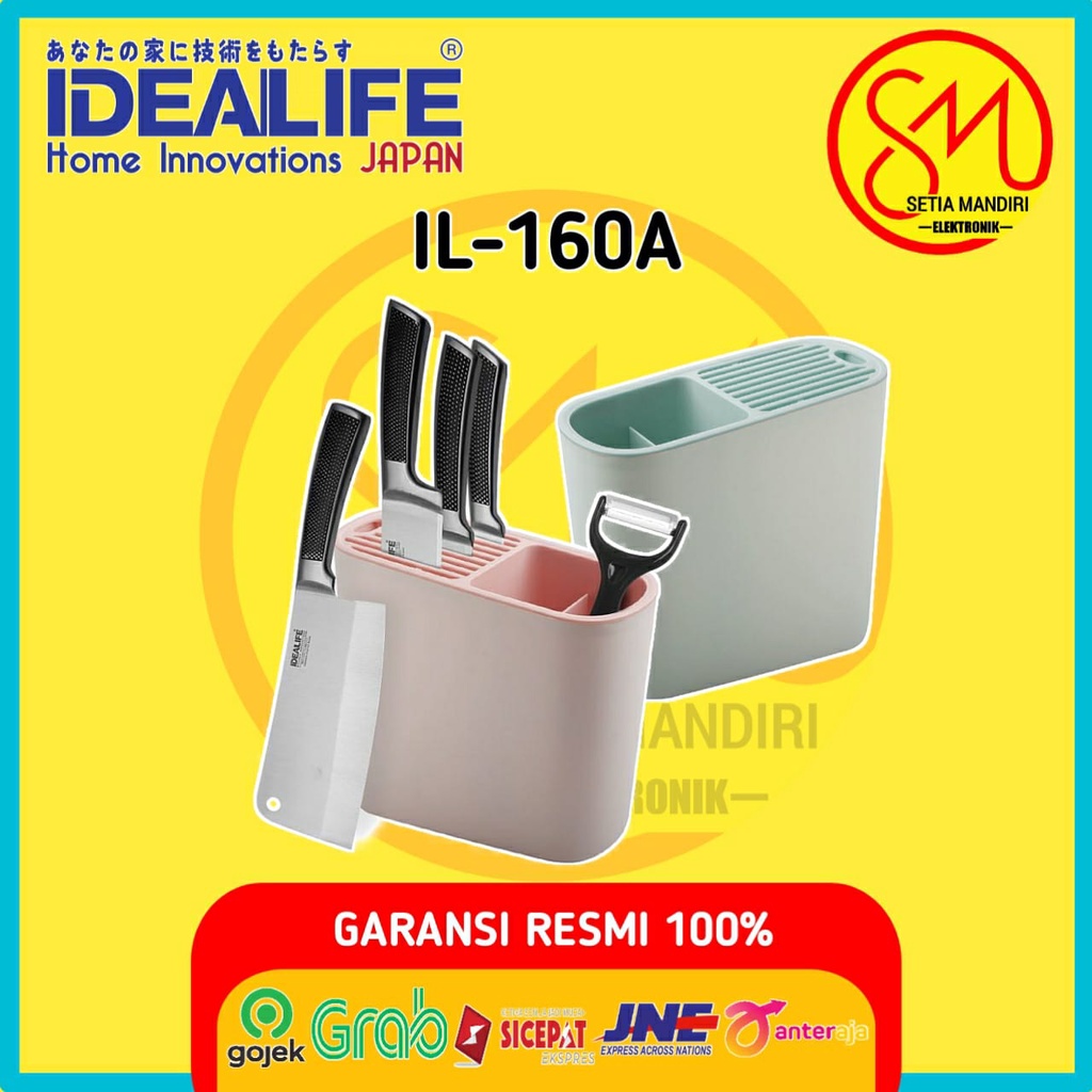 IDEALIFE Knife Holder Tempat Simpanan Pisau Dapur IL-160a