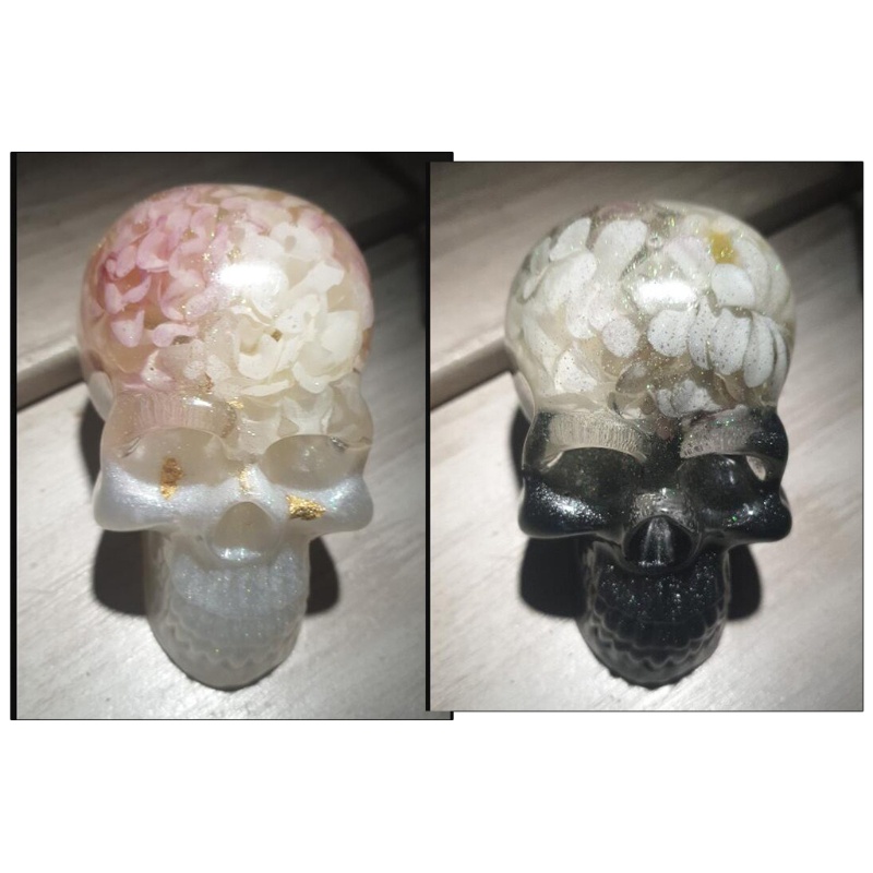 SIY  Halloween Silicone Mold for Casting Mysterious DIY Resin Molds Skull Shape