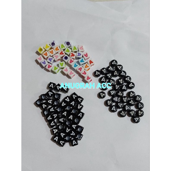 manik mote huruf ABC alfabet  khusus huruf A