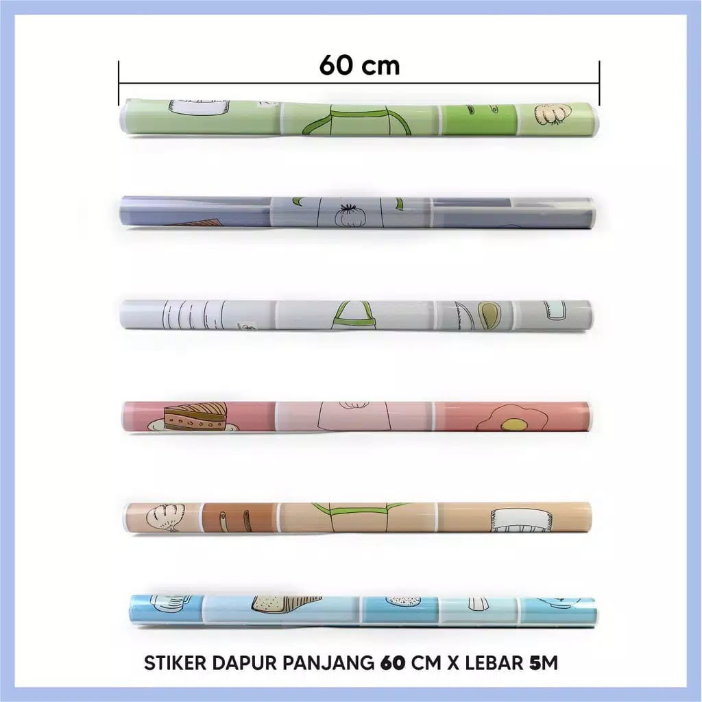 Wallpaper Sticker Dapur Anti Air 5M x 60cm / Minyak Panas / Kitchen Sticker Dinding COD GM121