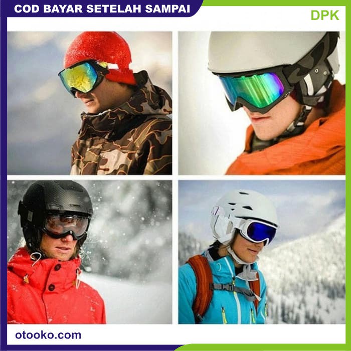 Kacamata Goggles Ski Tactical Sepeda Motor Pelindung Mata Lensa Wide Murah