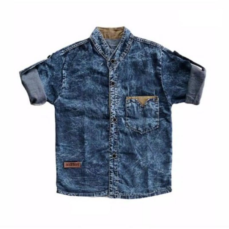SETELAN ANAK LAKI LAKI SETELAN KEMEJA JEANS ANAK COWOK SET KEMEJA ANAK LAKI LAKI / SET KEMEJA JEANS