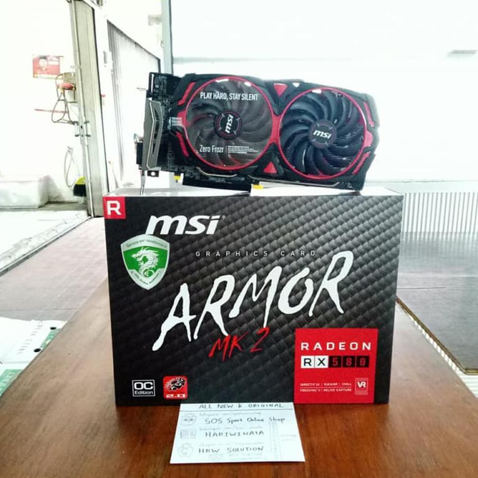 Msi Radeon Rx 580 8gb Ddr5 Armor Mk2 8g Oc Shopee Indonesia