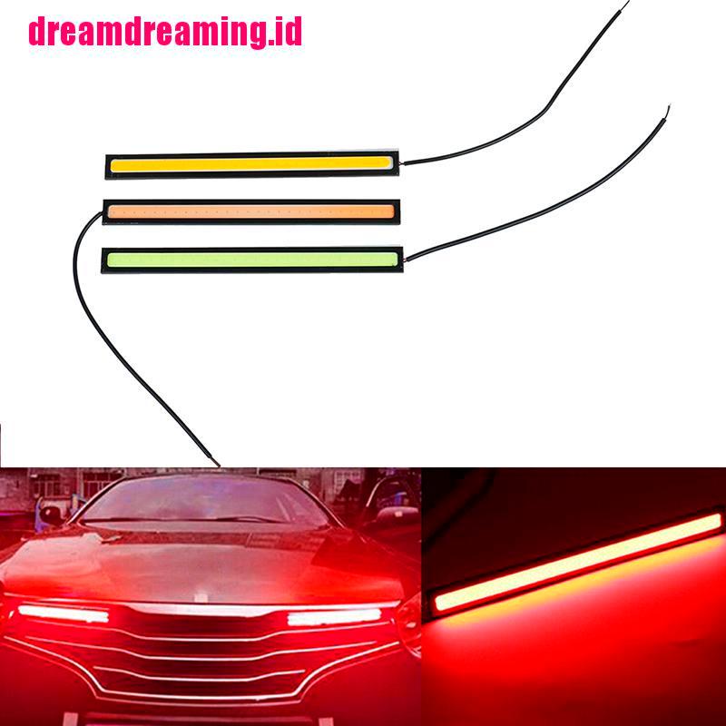 1pc Lampu Kabut DRL LED COB 17cm 12V Anti Air Untuk Mobil