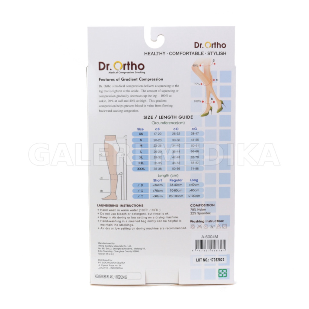 Stocking Varises Dr. Ortho A-6004 Model Sepaha / Over Knee