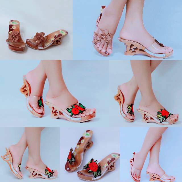 KELOM GEULIS FASHION WANITA TERBARU KELOM MIKA TRANSPARAN MOTIF BUNGA- BUNGA