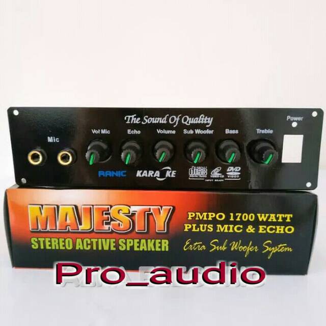 Kit Power Speaker Aktif Karaoke MAJESTY