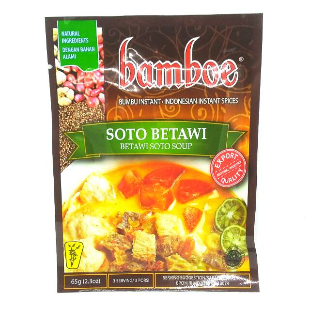 

Bamboe Bumbu Dapur Soto Ala Betawi Instant 65 gr