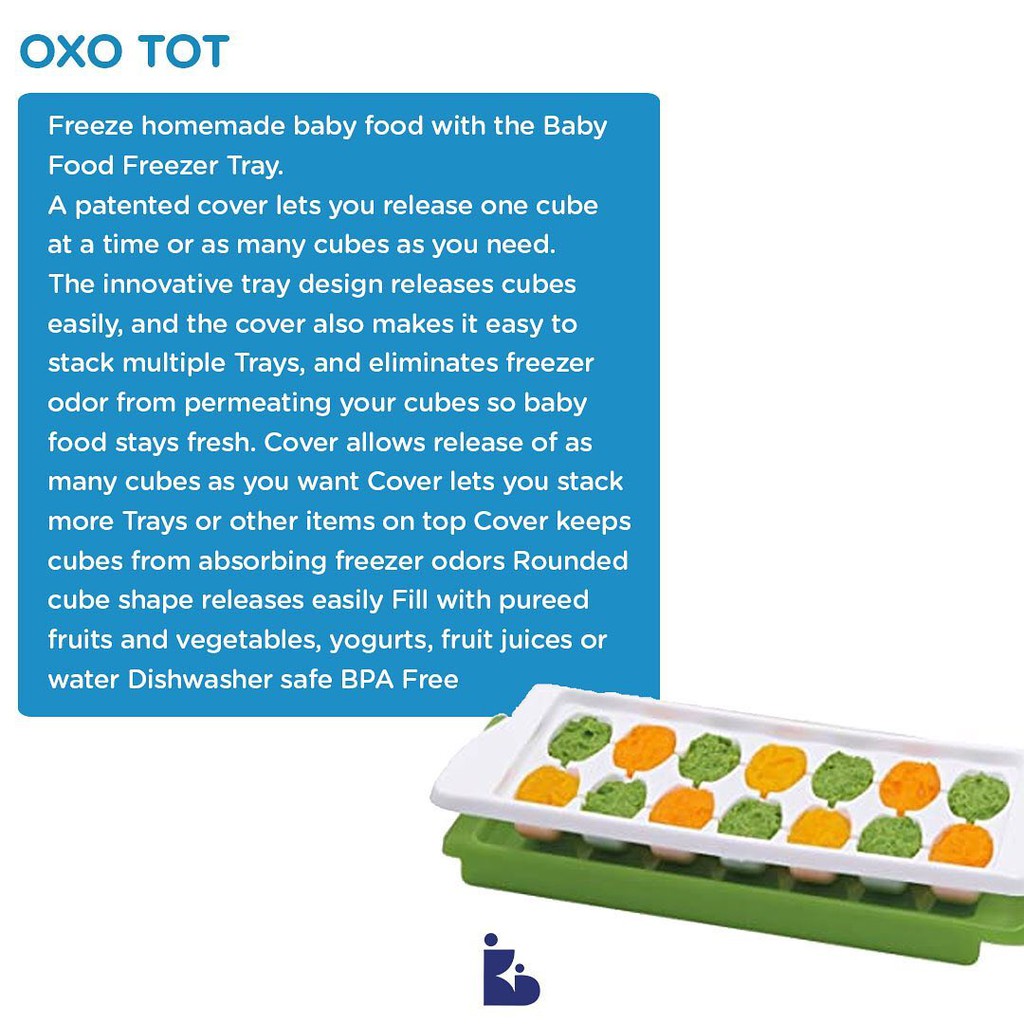 OXO Tot Baby Food Freezer Tray | Wadah Penyimpanan Mpasi