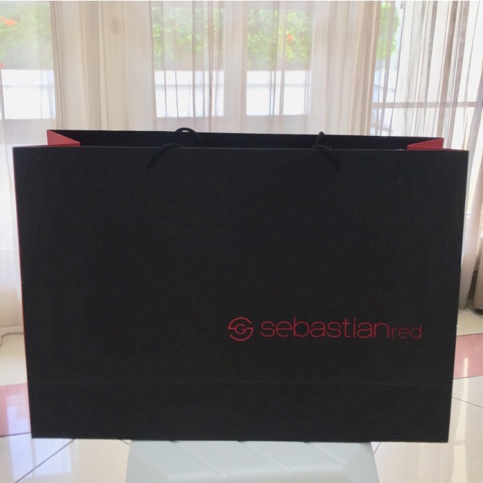 

✨ BISA COD ✨ Sebastian red paper bag kantong kado branded original