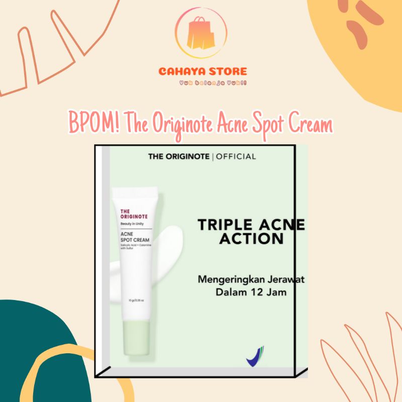 Jual The Originote Acne Spot Cream BPOM/ Produk The Originote | Shopee