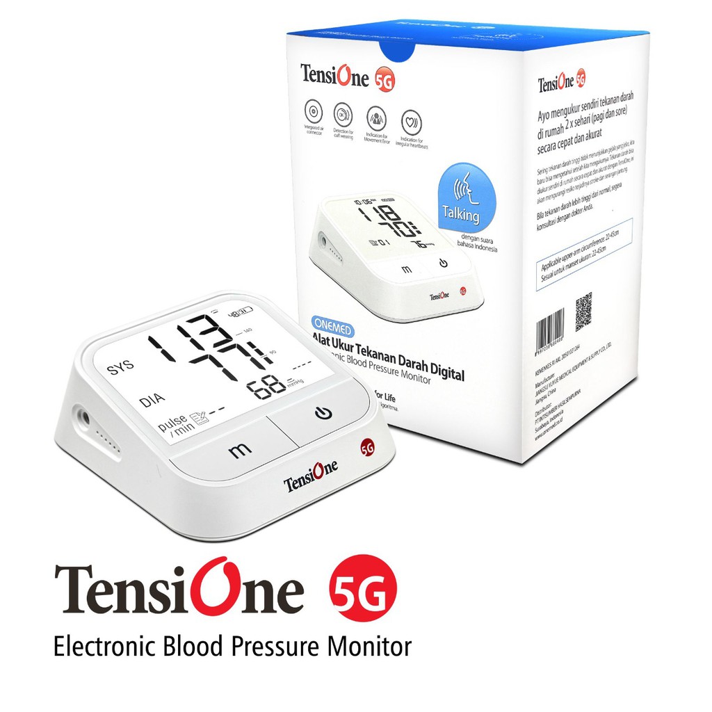 Tensimeter Digital Suara / Voice - Tensione 5G OneMed OJ