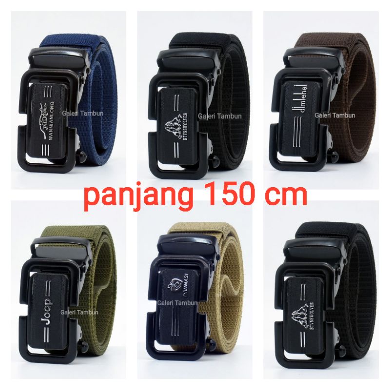 IKAT PINGGANG PRIA TACTICAL JUMBO PANJANG 150 CM SABUK KANVAS TERBARU