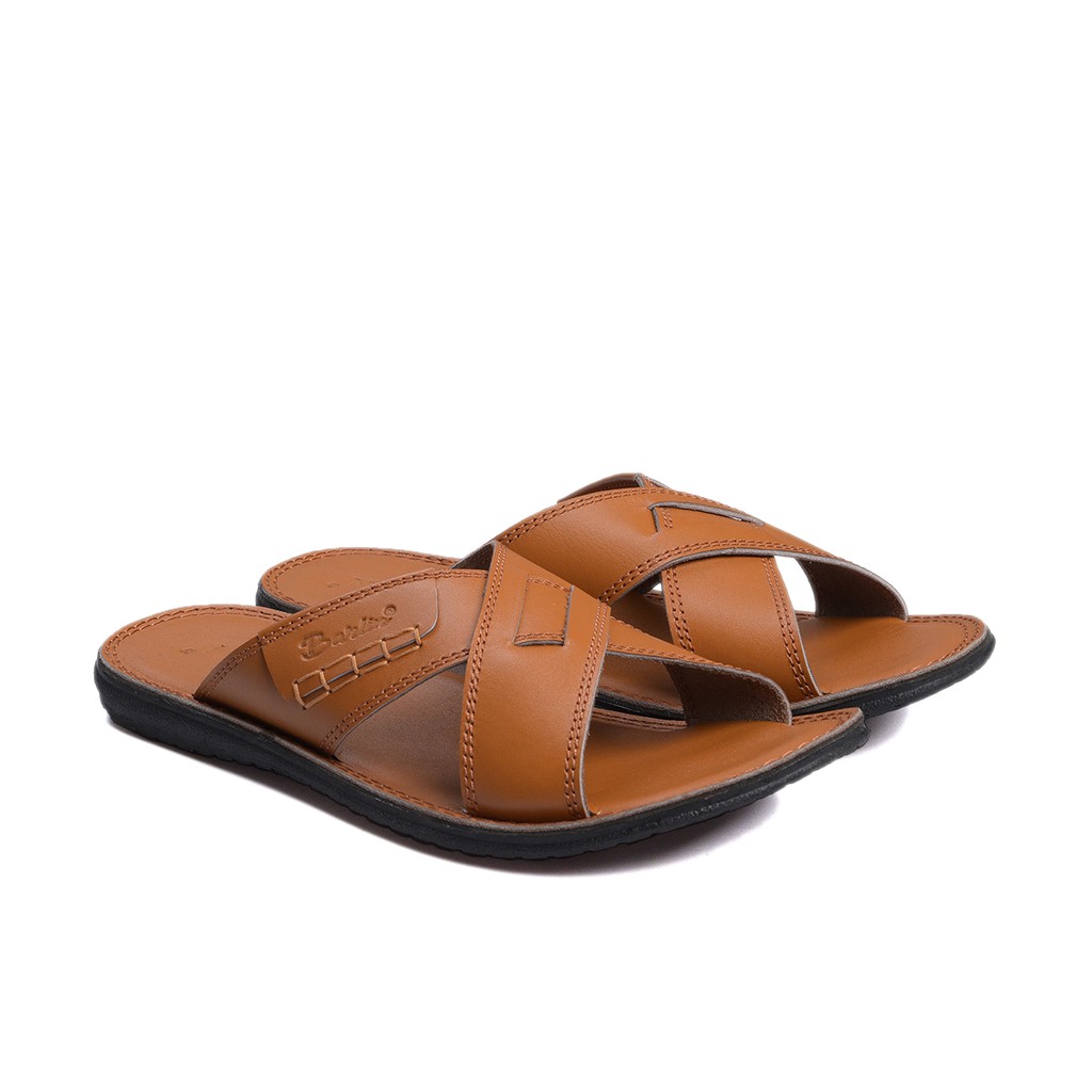 Sandal Casual Kulit Pria - Sendal Terlaris Slop Barlin Original - SM05