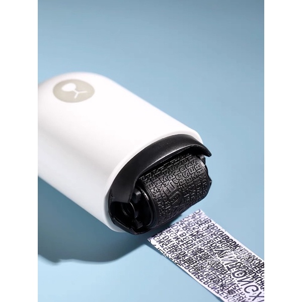 CUTE BEAR STAMP ROLLER / LANYARD SECURITY STAMP ROLLER PRIVACY COVER ELIMINATOR SEAL PORTABLE SELF-INKING IDENTITY THEFT PROTECTION / STEMPEL RESI / PENGHAPUS ALAMAT RESI PELINDUNG IDENTITAS MOTIF BERUANG