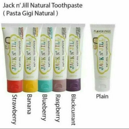 Jack N Jill Natural Toothpaste 50g / Pasta Gigi Bayi Anak / Odol Bayi