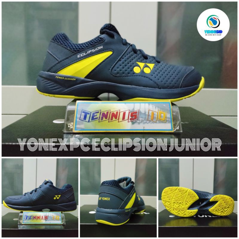 Sepatu Tenis Tennis Anak YONEX POWER CUSHION ECLIPSION JUNIOR - Navy/Yellow