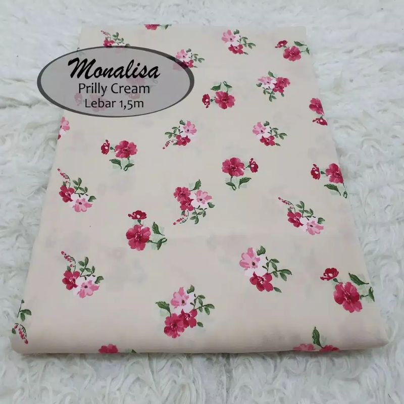 Kain Wolfis Monalisa Prilly Cream