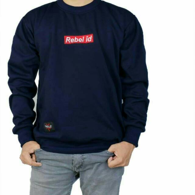 Sweater oblong rebel id navy pria