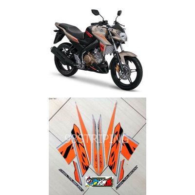 STRIPING YAMAHA VIXION R ADVANCE GOLD 2017 STIKER LIS STANDAR ORI