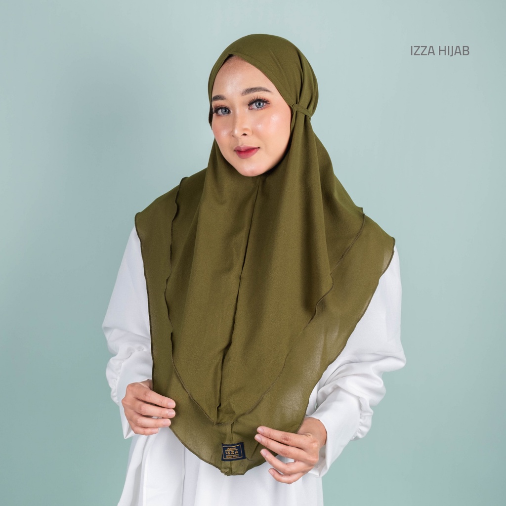 Bergo maryam 2 layer / hanna siria 2 layer / maryam tali 2 layer diamond premium italiano by izza
