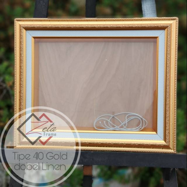 Tipe 410 Dobel Linen Pigura Mahar Ukir Warna Gold Dobel Linen Uk 30x40 Frame Mahar Ukir Gold Shopee Indonesia