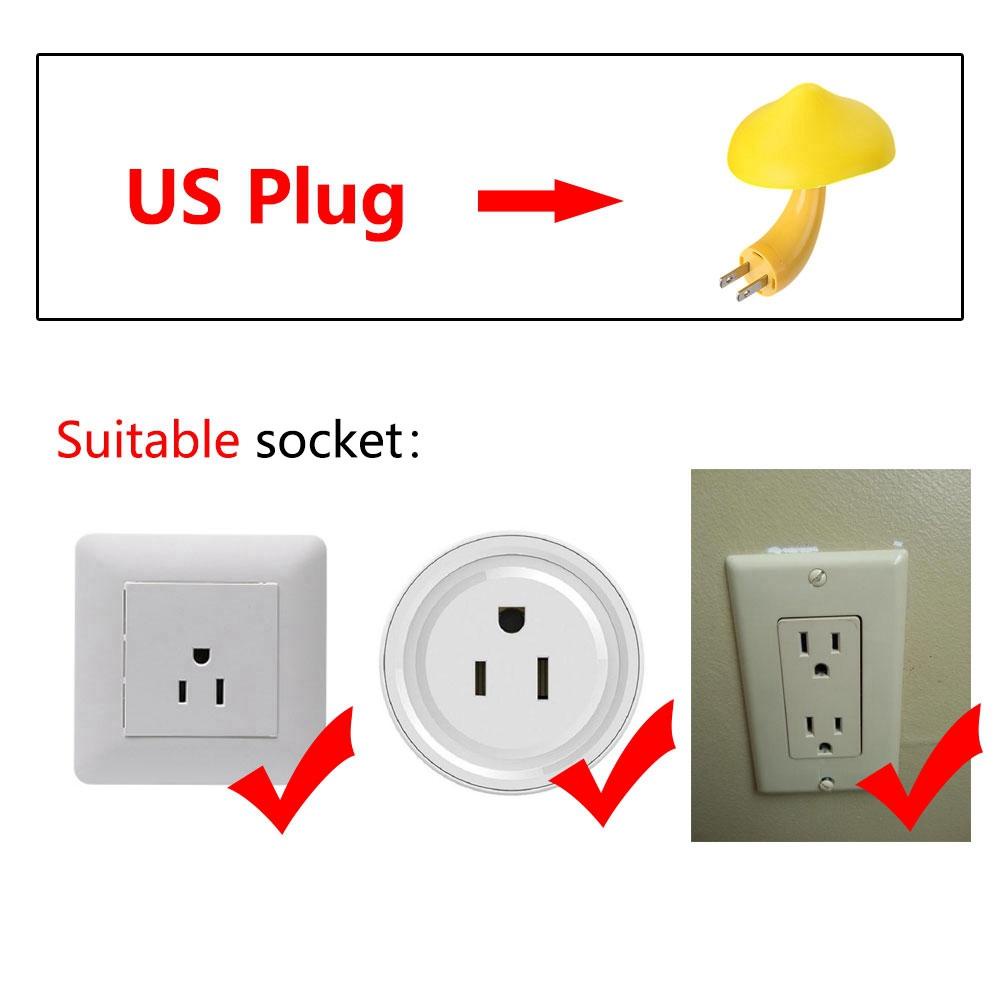 [Elegan] Lampu Malam Warm White Untuk Dewasa Anak-Anak Pencahayaan Dalam Ruangan Lampu Colok Lampu Dinding Rumah Wall Socket Lamp