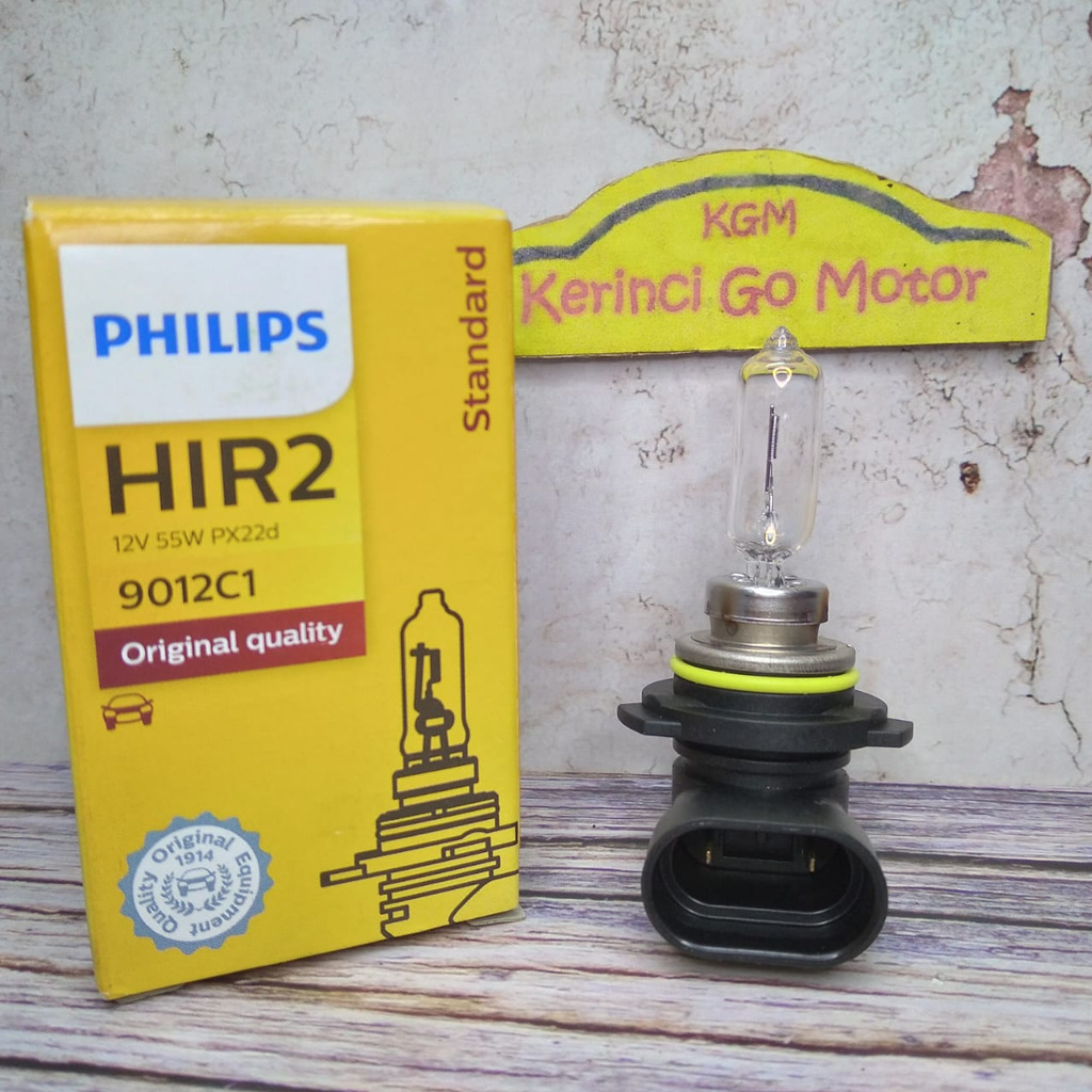 Bohlam Halogen Philips H1R2 12V 55W 9012C1 Lampu Honda Jazz