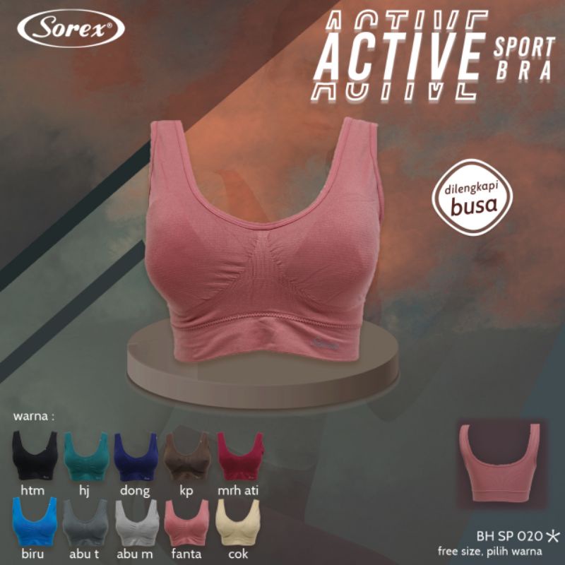 Bra Sport Polos Sorex SP 021 &amp; SP 020 Olahraga Stretch / BH Sport Senam Sorex SP021 &amp; SP 020